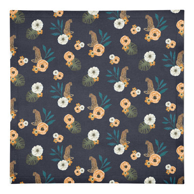 Silvestre Cotton Floral Square Napkin