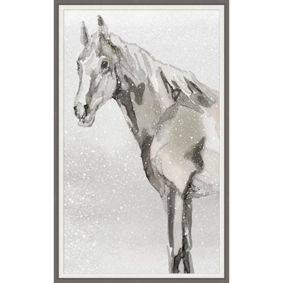 Horse In The Snow 1 Print