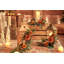 Ensemble de 3 pièces guirlande de fleurs artificielles orange brûlé, couronne de bougies, décor suspendu
