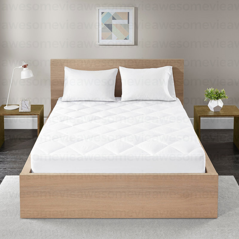 Protège-matelas imperméable en satin de coton 300 fils, Double