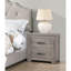 Table de chevet moderne gris rustique, 2 tables de chevet pour la chambre à coucher, armoire de chambre en bois massif, décoration