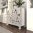 Wood Intricately Carved Floral Cabinet