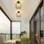 1 -Light E27 Ceiling Light - Vintage Black Oval Hallway Lamp