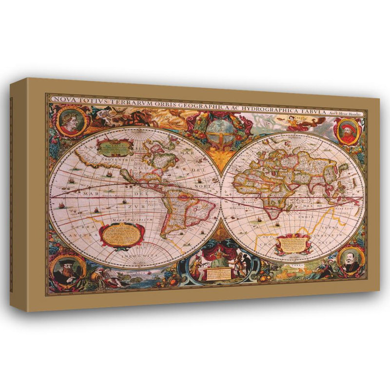 Carte du monde (style antique)