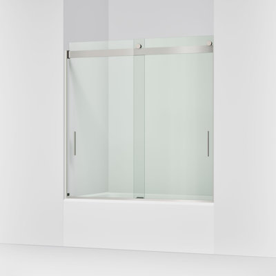 Levity 59.63" x 59.75" Bypass Bath Door with CleanCoat Technology