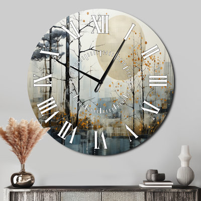 Horloge murale Japon Art Serene Zen Minimalisme I - Visage blanc japonais