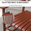 Ensemble de 2 chaises berçantes d'extérieur avec table d'appoint, ensemble de chaises berçantes de patio