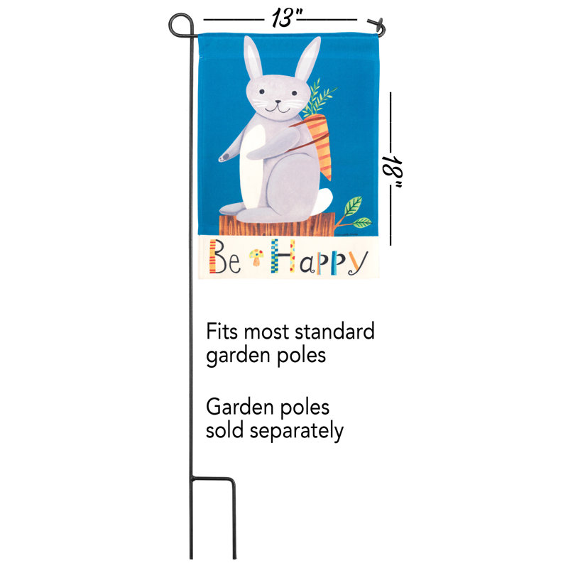 Drapeau de jardin en polyester 18 po x 13 po Degen