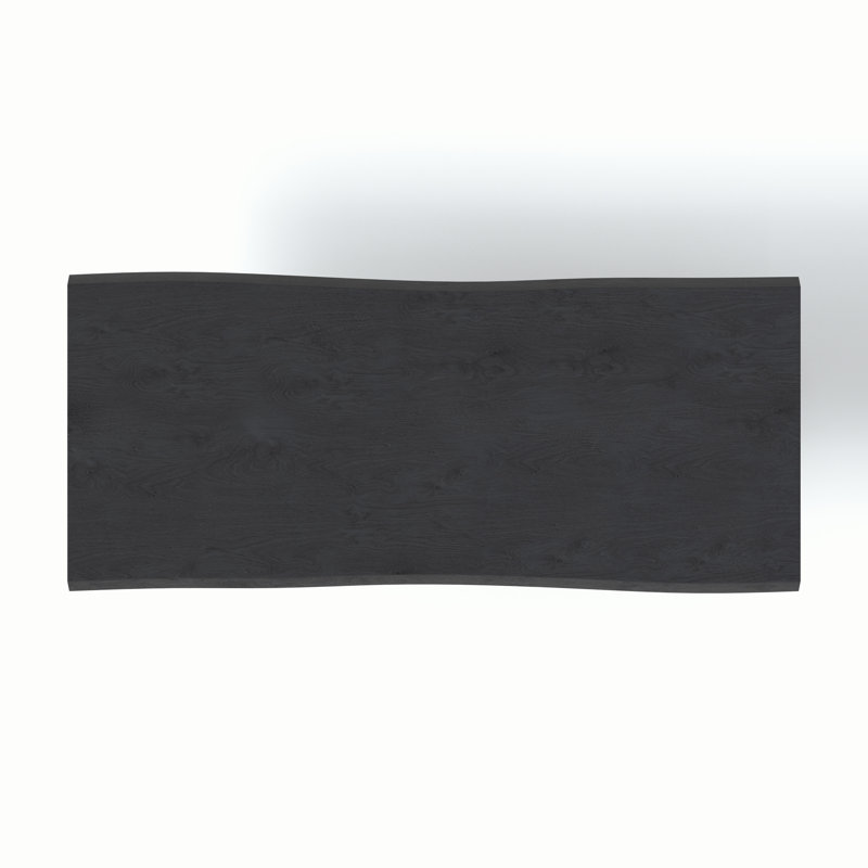 Brooks X Base Dining Table, Ebonized, 29.75"H x 92"L x 40"W, Black