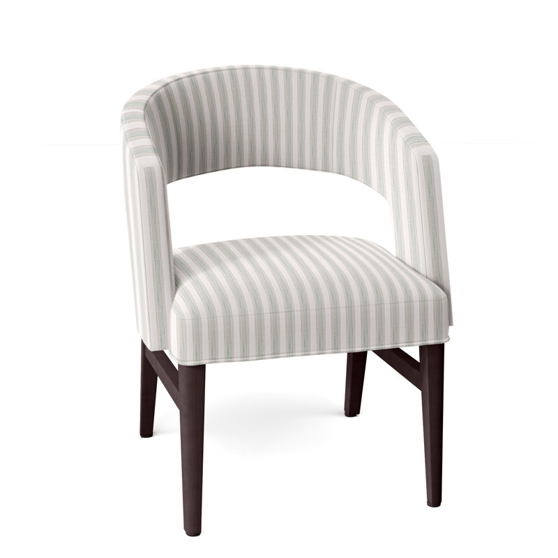 Chaise avec accoudoirs Bryant, Perigold Piccadilly rayé frêne, Montego Bay