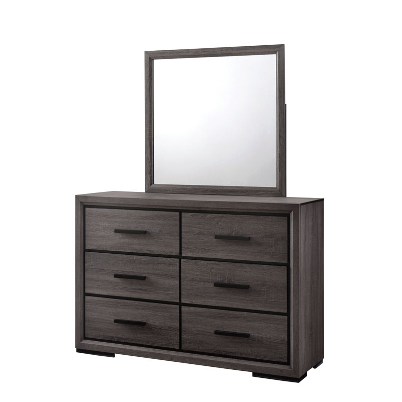 Commode l 6 po avec miroir Camile