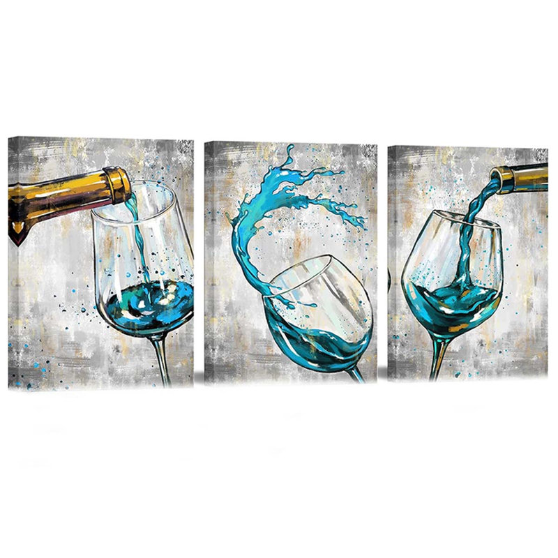 3 Piece Wrapped Canvas Print, 60 cm H x 120 cm W