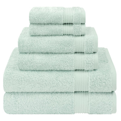 100% Cotton Luxury Turkish  6 Piece Bath Towel Set, Super Soft and Absorbent