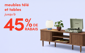 meubles télé et tables en solde