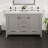 Eviva London 48"W X 18"D Double Sink Bathroom Vanity With White Carrara Quartz Countertop And Undermount Porcelain Sinks-105920594