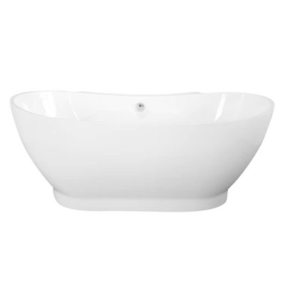 Baignoire de trempage autoportante en acrylique 71 po x 39 po Amqui