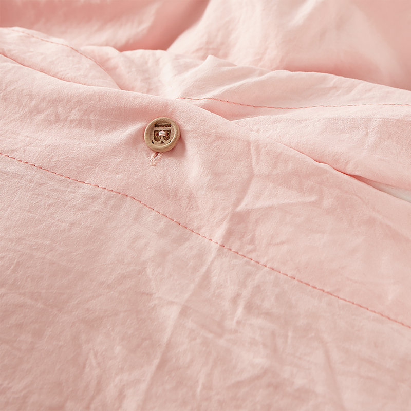 Ensemble d'édredon en duvet synthétique Ultra Cozy, Édredon simple TG + 1 taie décorative, Rose quartz