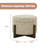 24.6 ″ Upholstered Storage Ottoman With Wooden Tray-1820283902