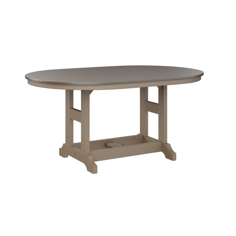 Table de salle à manger Berlin Classic, Bronze martelé, Bois vieilli