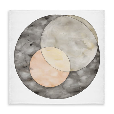 Gray Retro Abstract Tablecloth | Interlocking Design Decor