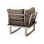 Table basse et de coin avec texture en aluminium kaki, 29,06 po Profondeur, largeur, hauteur de 27,43 po et poids de 46,3 lb, en nature