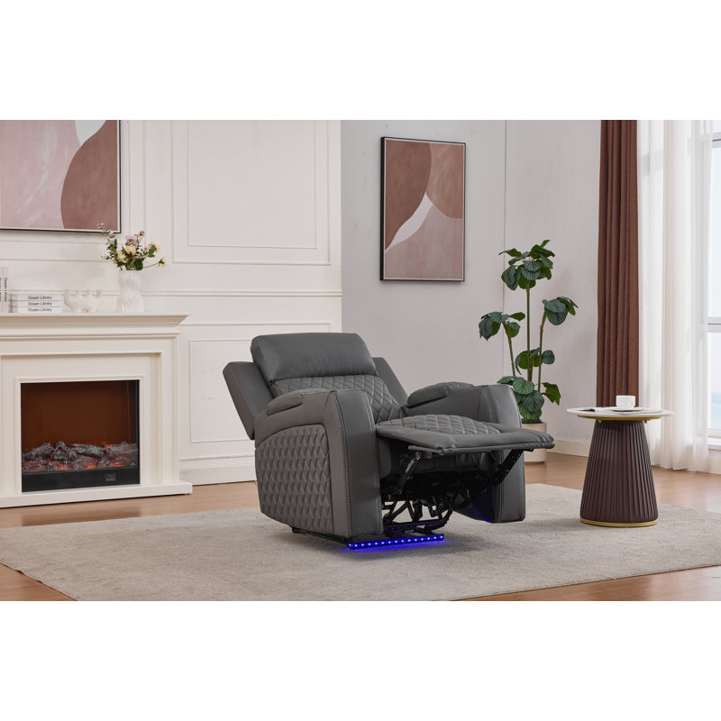 Fauteuil inclinable électrique Gainey, Gris