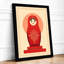 Russian Nesting Doll Retro - Framed Print-1178184048-1178184050