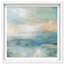 Turquoise Echoes II Shadowbox Abstract Print by Oliver Gal, Black Frame, 12 x 12-1955088358-1955088357