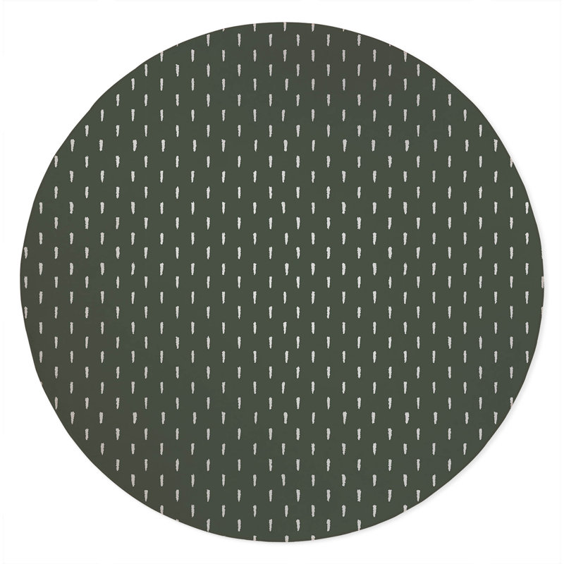Patty Non-Slip Outdoor Rug, Round 5'