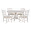 Ensembles de tables de salle à manger extensibles en bois, style rétro blanc antique pour les cuisines familiales