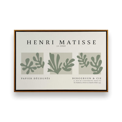 La Gerbe Trio Matisse, reproduction d'art sur toile encadrée