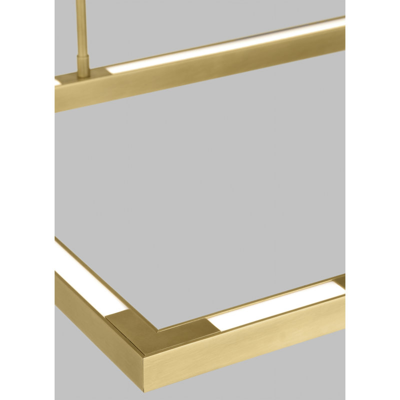 Halo 1 - Light LED Pendant, Natural Brass