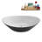 71" Streamline Soaking Freestanding Tub and Tray With Internal Drain-112235409