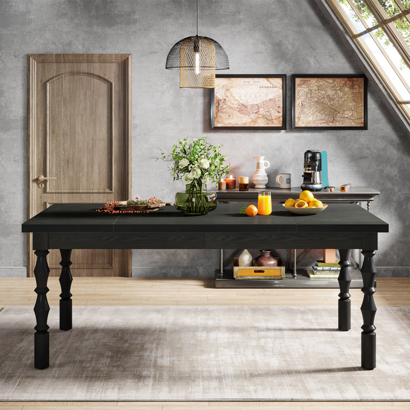 Table de salle à manger Aleksia L 62,2 x l 30,71, Noir