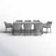 Inaya 82.68'' Rectangular 8 - Person Outdoor Dining Set with Cushions