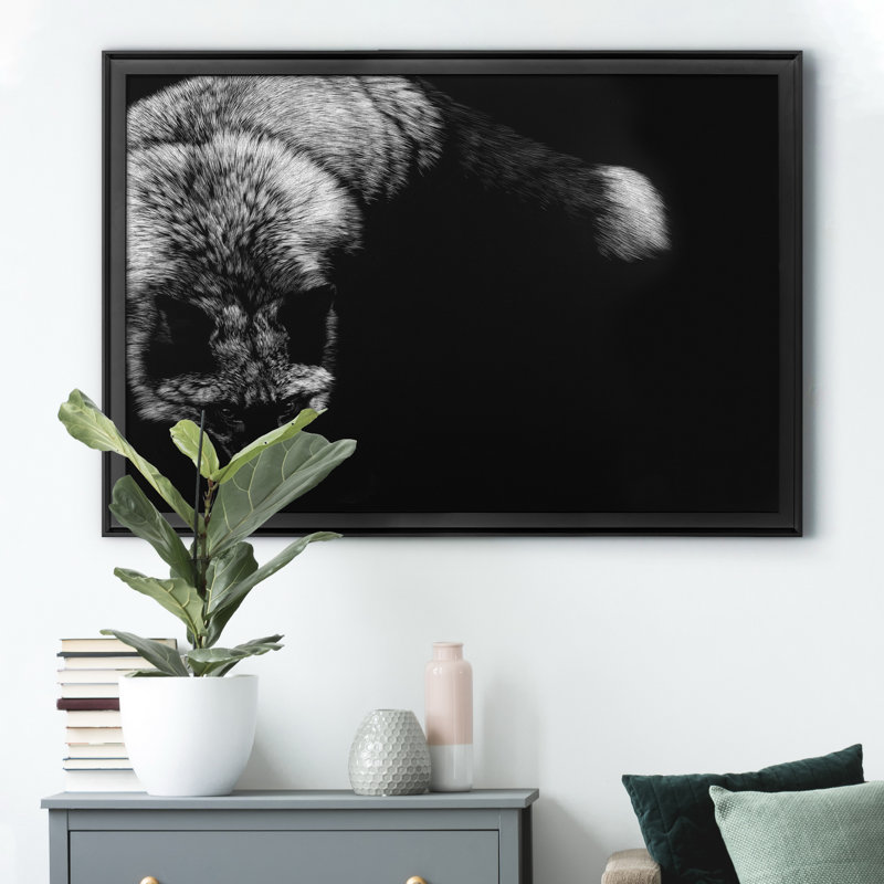 «Wild Scratchboard III», impression sur toile encadrée, H 30,5 po x l 42,5 po x P 1,5 po, Noir