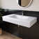 39'' Wall Mounted Bathroom Sink Solid Surface Rectangular Bathroom Sink In White