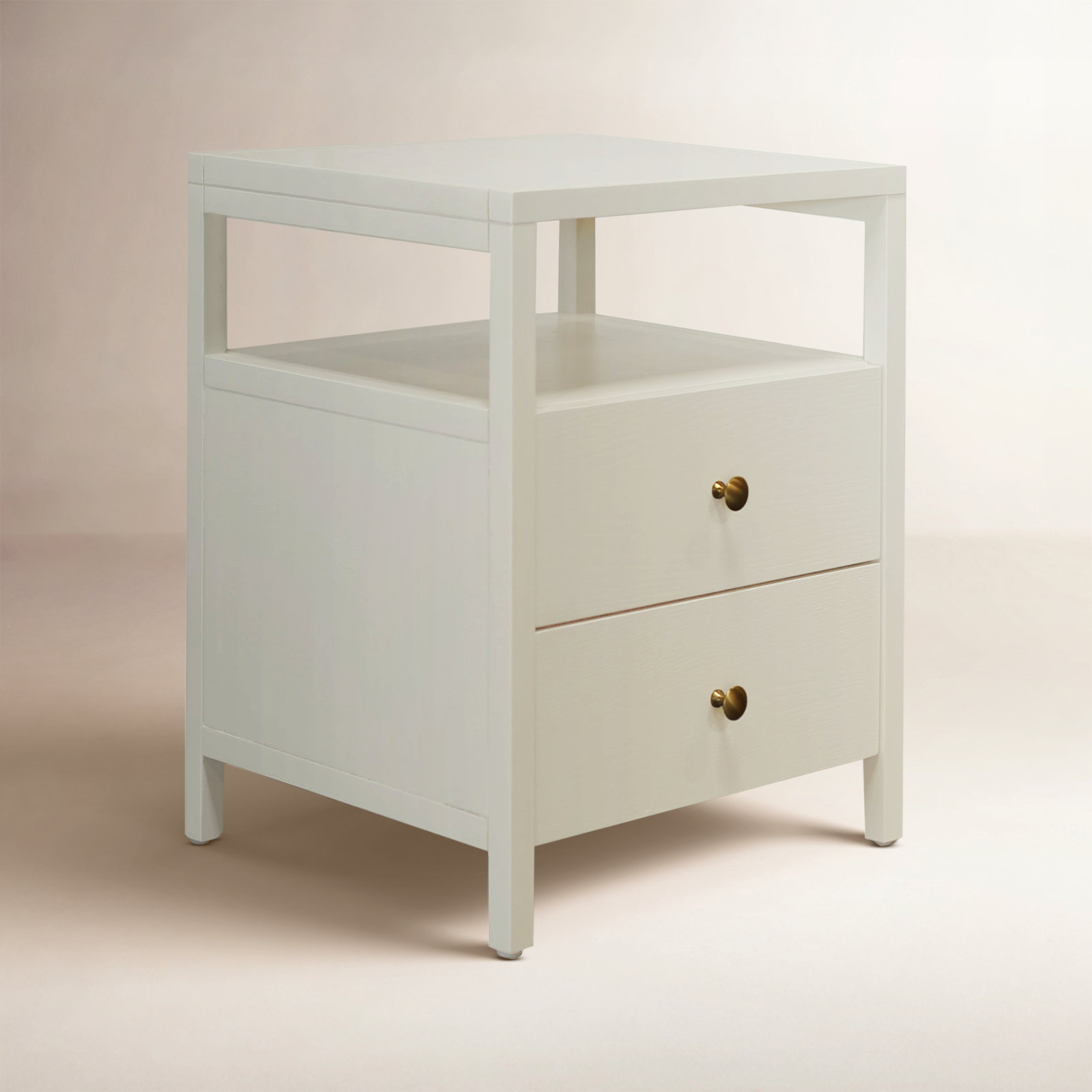 Gracie 18" End Table, Coconut Milk