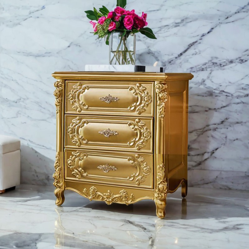 Commode d'appoint European Champagne