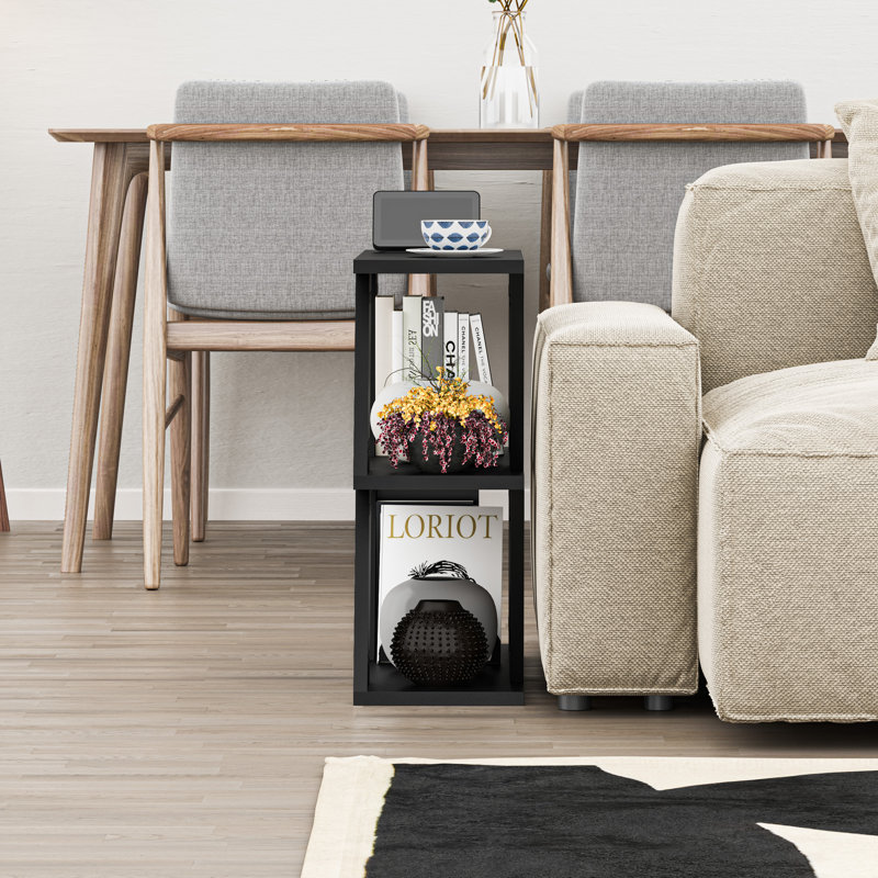 Adriana Side Table Modern Compact Design for Living Room & Bedroom, Black