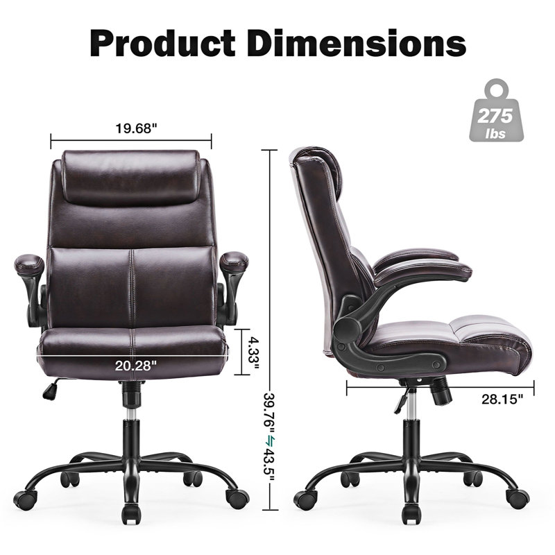 Fauteuil de direction Colleene, Brun