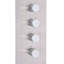 Alvin Outdoor Stainless Steel Shower Panel with Bamboo Tray