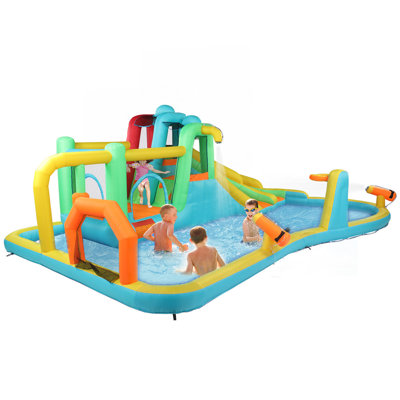 Château gonflable avec toboggan gonflable