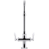 Triton Bowe 1.0 GPM Monoblock Gooseneck Bathroom Sink Faucet with Aerated Flow and Lever Handles, Drain Not Included