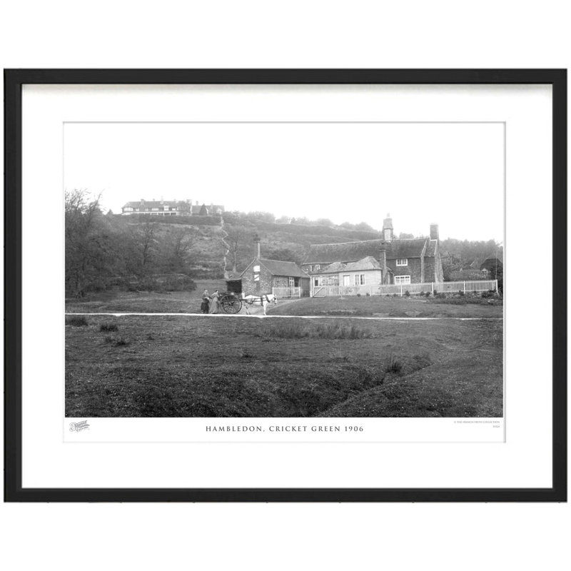 Hambledon, Cricket Green 1906 by Francis Frith - Single Picture Frame Print, 28cm H x 36cm W x 2.3cm D