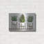 «White Pots on Stands I» par Cindy Jacobs, art mural en métal, 24 po x 16 po-1840446538