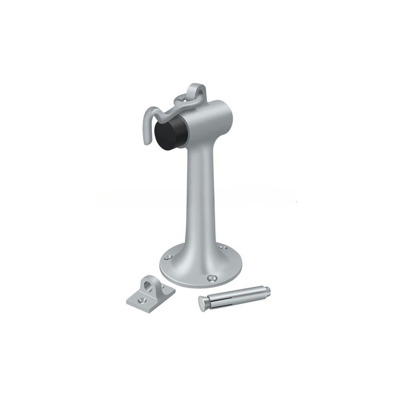 Door Stop, Brushed Chrome