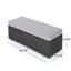 Banc d'extérieur en osier avec coussin et structure en fer Minkashi-461560006-517709410