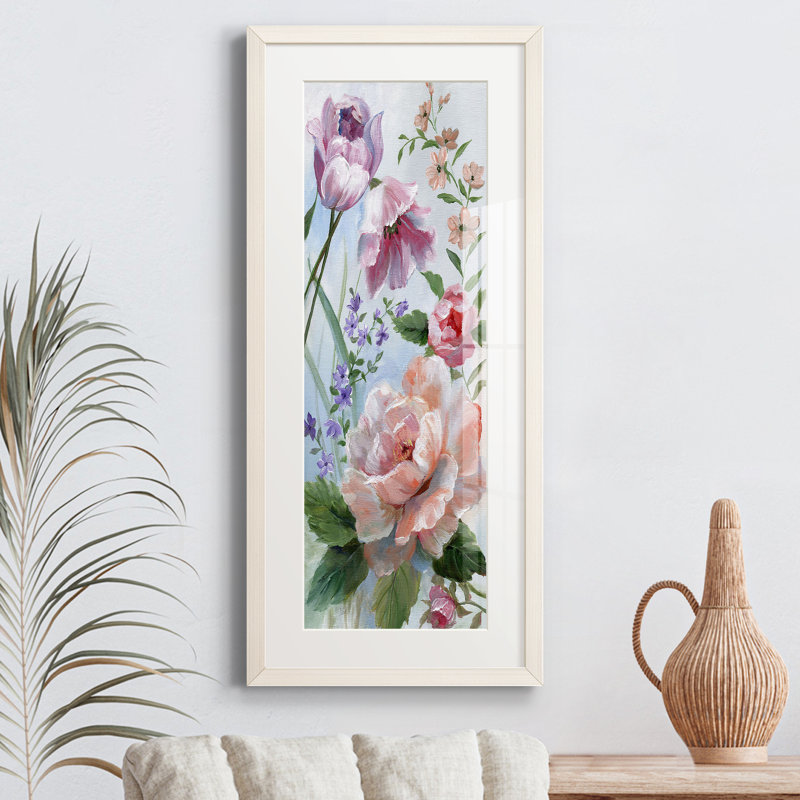 Peinture sur papier encadrée, Blanc