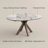 47"-63" Round Extendable Dining Table, Modern Round Dining Table For 4-6 Person, Sintered Stone Dining Table With Pedestal Base-839978420-839978423